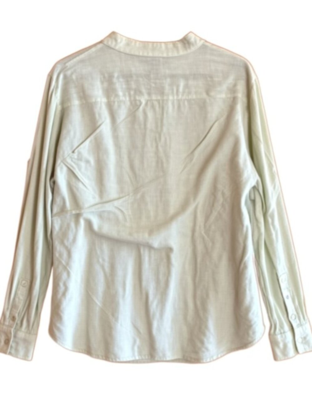 Coofandy, Collarless shirt, 3/4 button, long-sleeve men's shirt - Linen/cotton - Picture 4 of 4